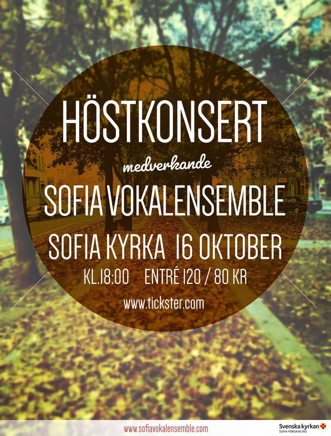 Historisk affisch för höstkonserten 2022